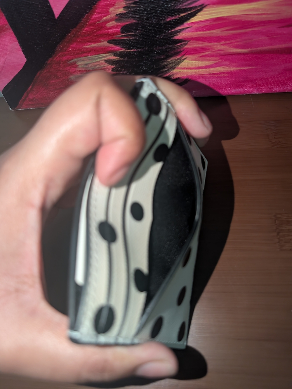 NWOT kate spade White & Black Polka Dot Card Holder - Picture 4 of 5